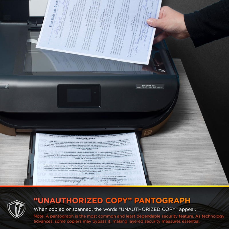 DocuGard Advanced Blue Multi-Purpose Security Paper - Fraud Prevention - 7 Security Features - Laser & Inkjet Printer Compatible - 8.5" x 11â€œ - 24 lb - 500 Sheets (04546) - Image 3